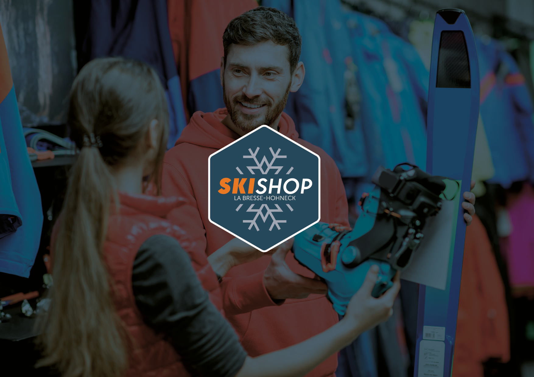 Création Logo et PLV pour la Boutique de Sports d’Hiver – SKISHOP