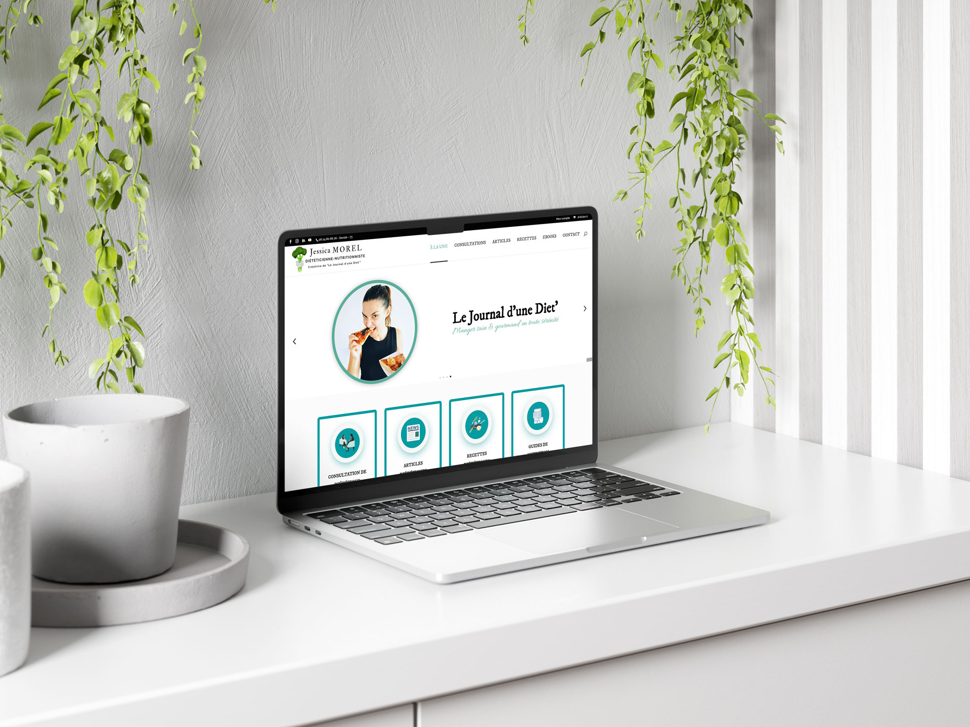 Refonte de site internet médical WordPress pour diététicienne en Savoie
