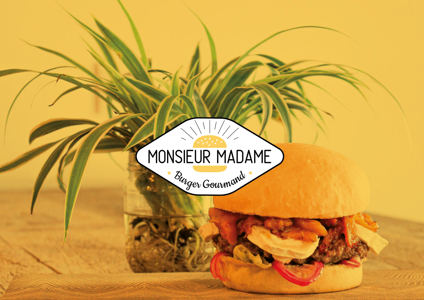 Communication sur-mesure pour le restaurant Monsieur Madame – Burger Gourmand